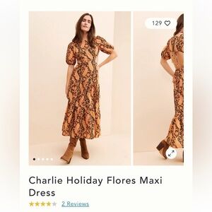Anthropologie Charlie Holiday Flores Maxi dress